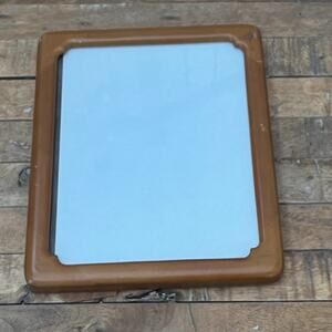 Vintage MCM Wood Picture Frame 7x8 in Handcrafted in Thailand Rounded Corners